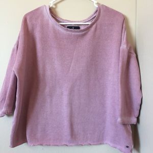 Pink cropped sweater
